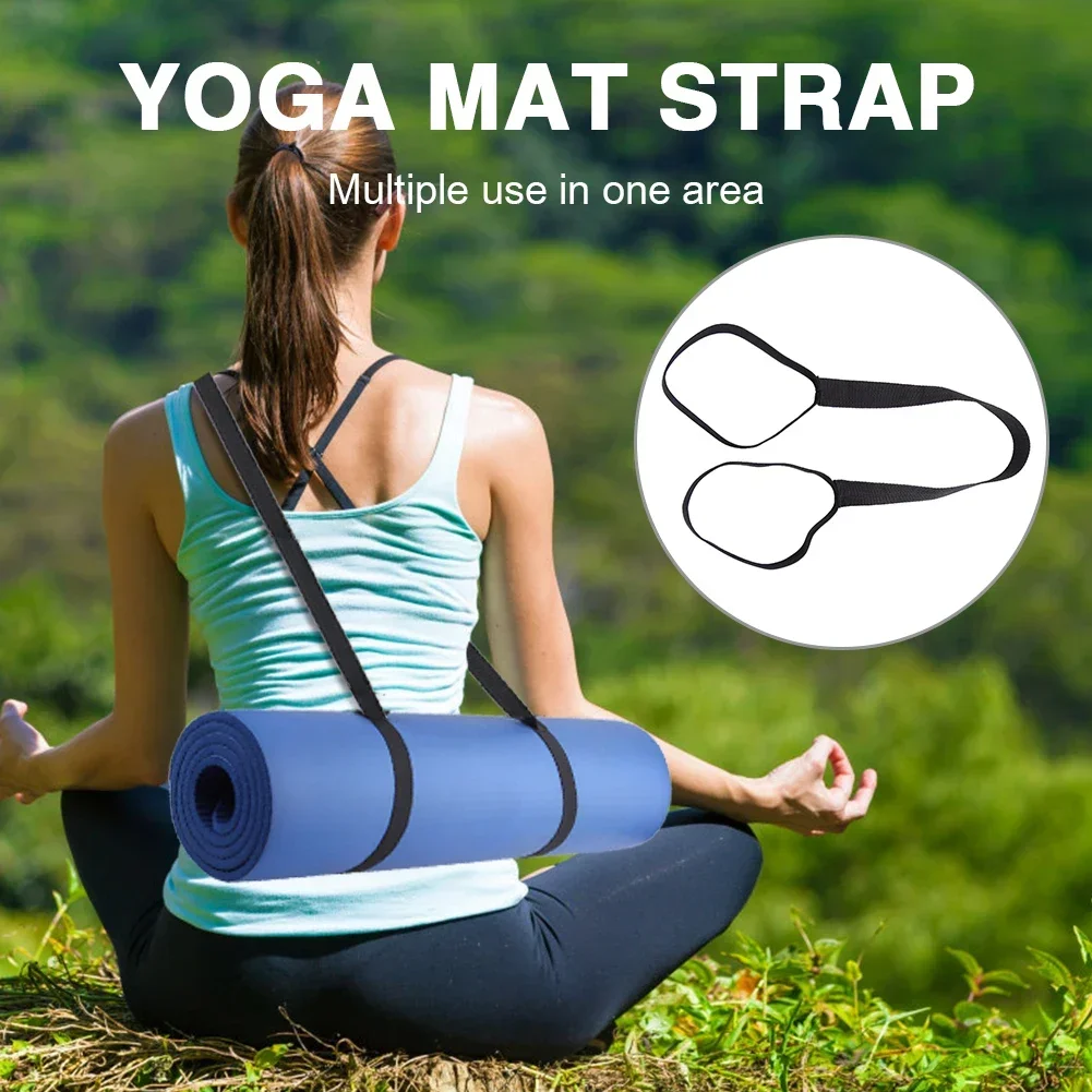 1-5PCS Yoga Mat Strap Adjustable Yoga Mat Holder Strap Elastic Sports Sling Shoulder Carry Belt Storage Strap for All Mat Sizes