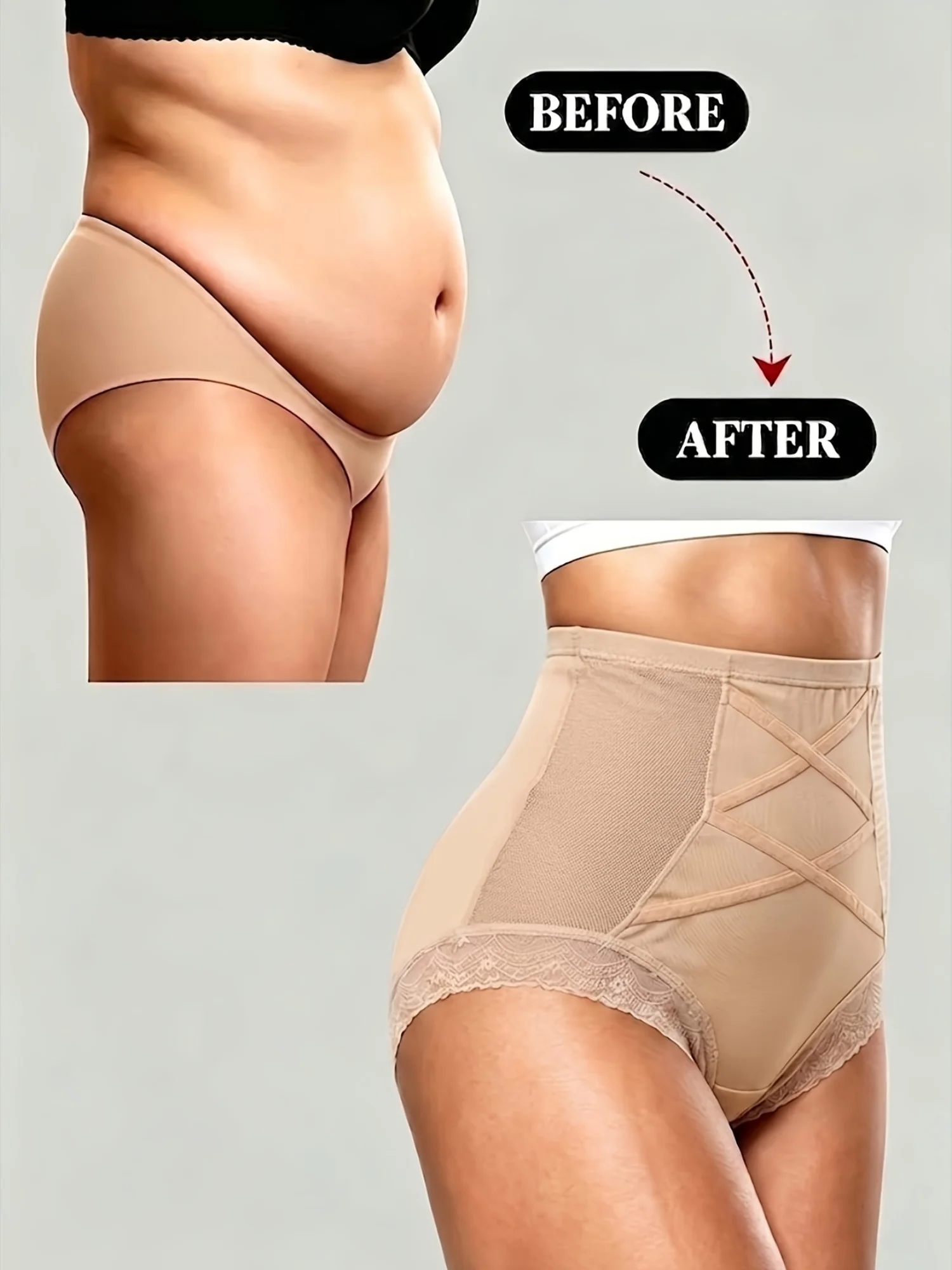 1 Piece High‑Waist Shaping Underwear, Tummy Control Compression Panty, Lifts and Shapes Buttocks, Women’s Shapewear