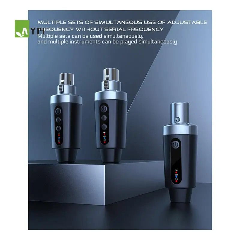 

AY14 -New XLR Adapter System Wireless Microphone Transmitter Receiver For Dynamic Microphone Guitar Audio Mixer PA System