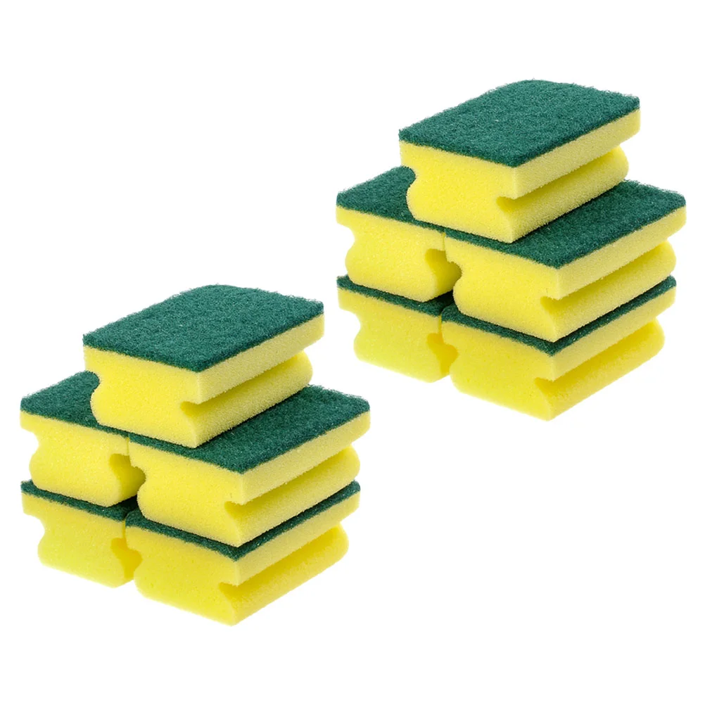 

10 Pcs Sponge Scrubbing Pad Flatware Dish Washing Scrubber Cleaning Household Sponges for Pots Bulk Scouring Pan