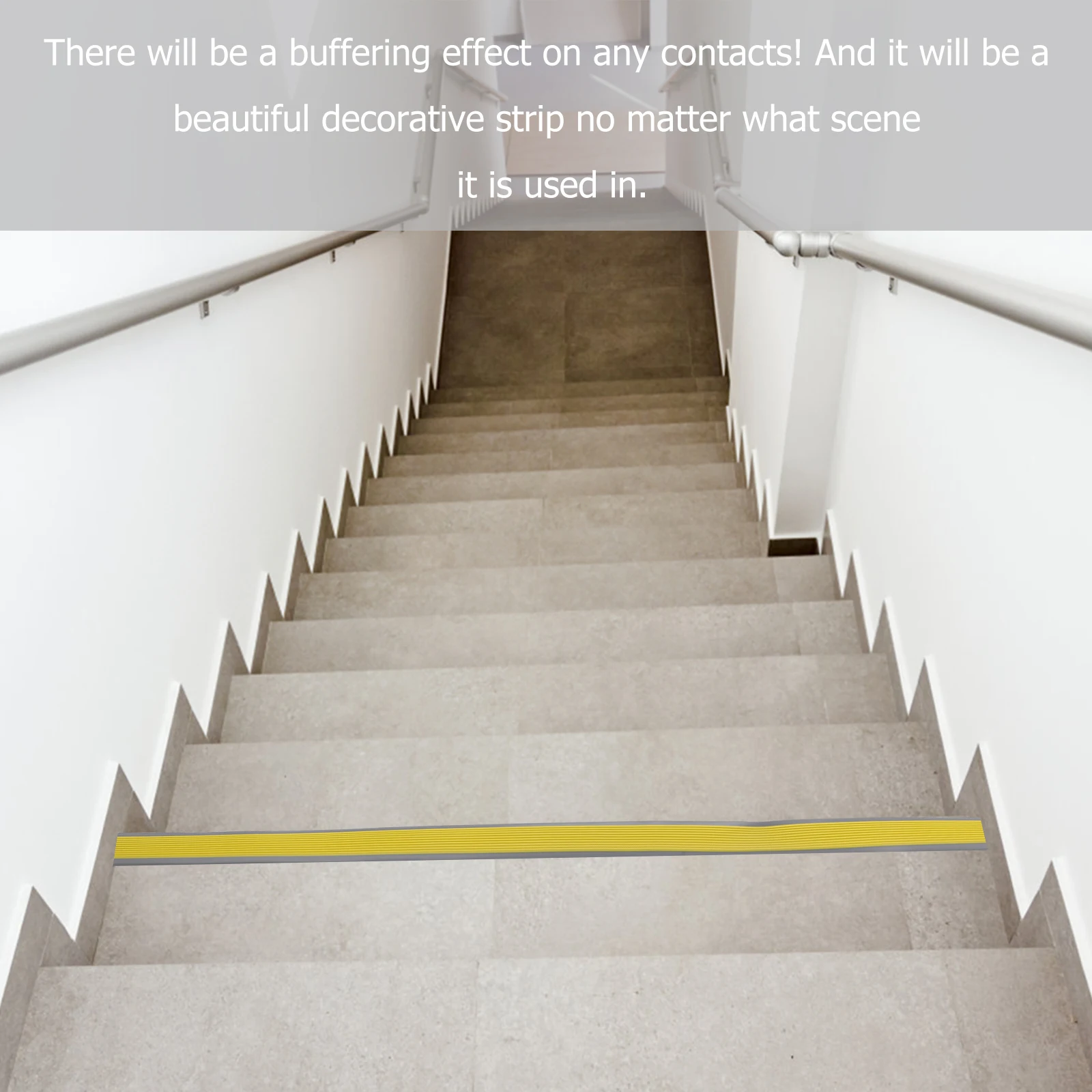 

Non-slip Pad Back Self Adhesive Stair Treads Anti Tape for Stairs Staircase Edge Protector Pvc