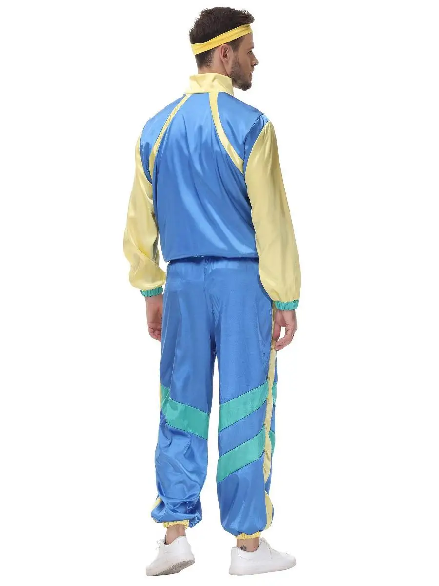 Halloween Par Cosplay Kostüm Hip Hop Männer Frauen Paar Leistung Disco Dance Sport Anzug Retro Sle Bühne Outfit