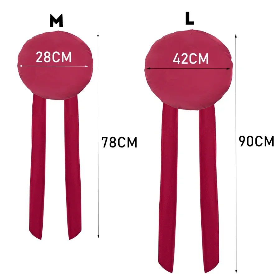 جديد كبير الساتان بونيه الحرير ليلة النوم قبعة طويلة الساتان بونيه مع رئيس التعادل الفرقة بونيه حافة التفاف للنساء مجعد جديلة الشعر