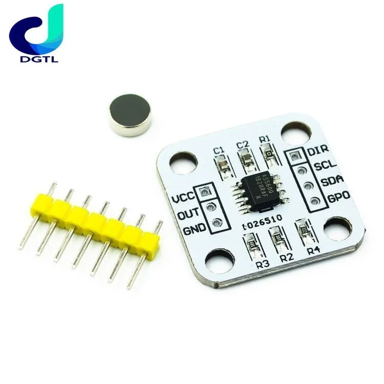 AS5600 magnetic encoder magnetic induction angle measurement sensor module 12bit high precision