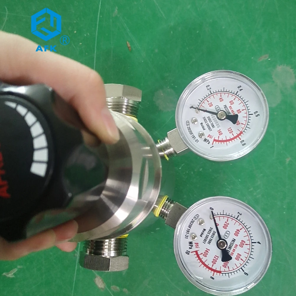 10mpa Inlet 1mpa Outlet Compressed Air Pressure Regulator For Propane Nitrogen Argon Acetylene With 3/8