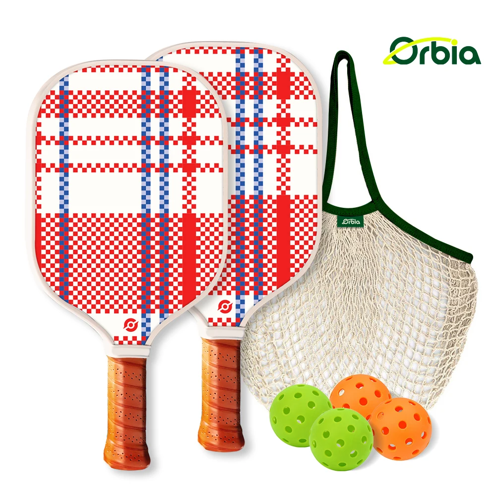 

Orbia Pickelball Paddle PP Honeycomb Core Racket Pickleball Bundle For Beginners Durable Glass Fiber Paddle Sets
