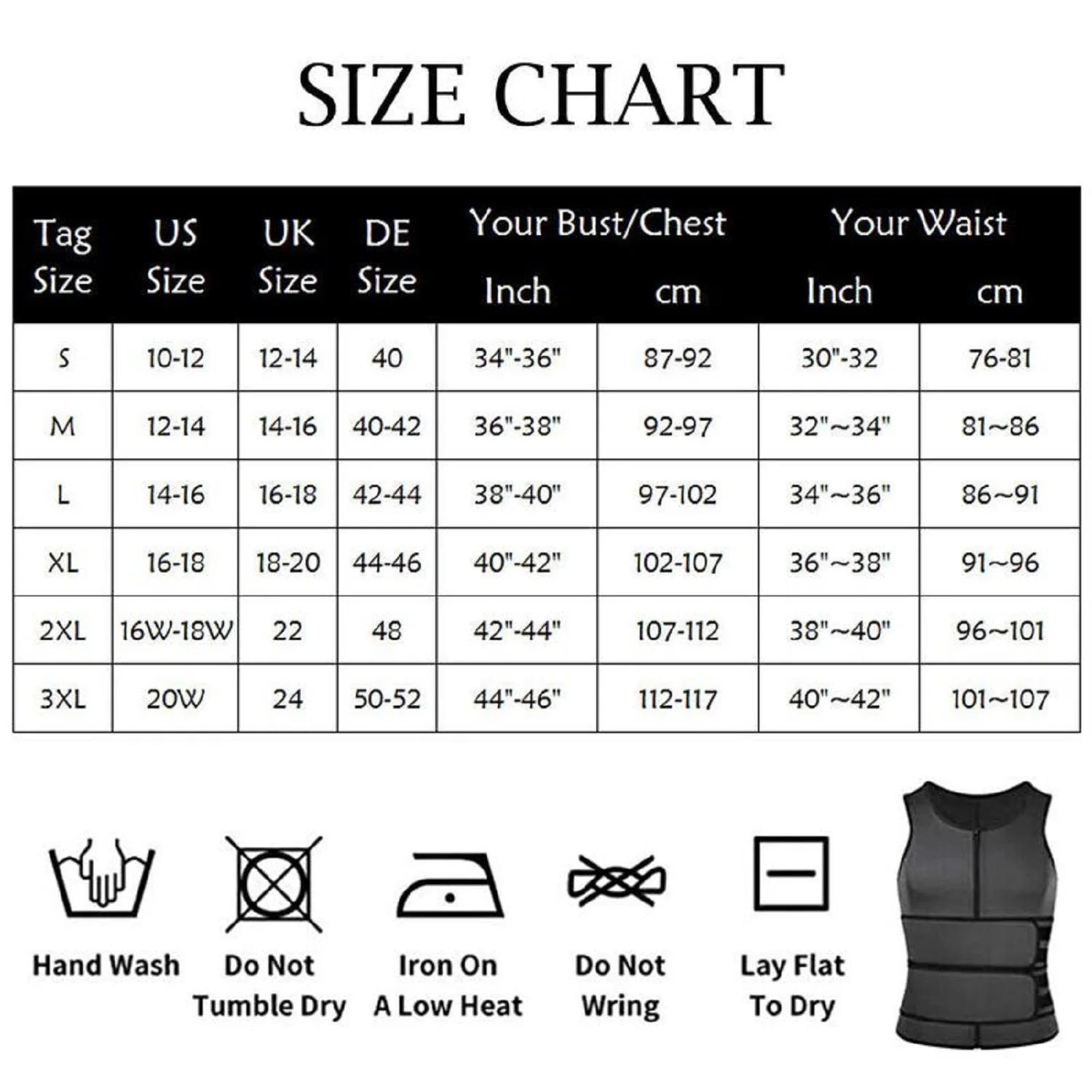 Sauna Vest Waist Trainer for Men Sauna Suit Double Sweat Belt Body Shaper for Gym Workout Exercise Zipper Tank Top Shapewear