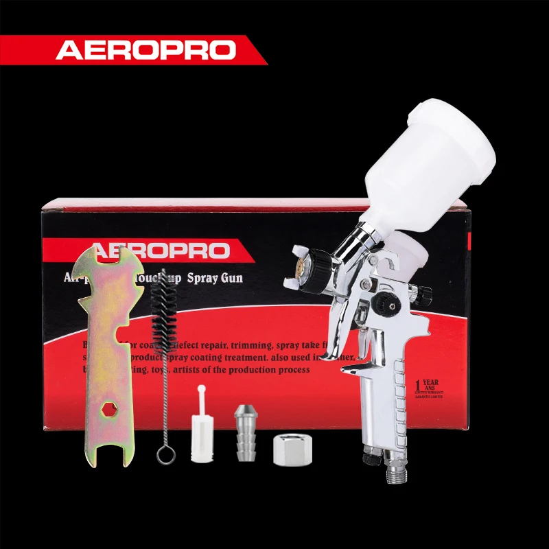 

AEROPRO Professional HVLP Paint Spray Gun 0.8/1.0mm Mini Airbrush For Car Automotive Paint Gun Pneumatic Sprayer