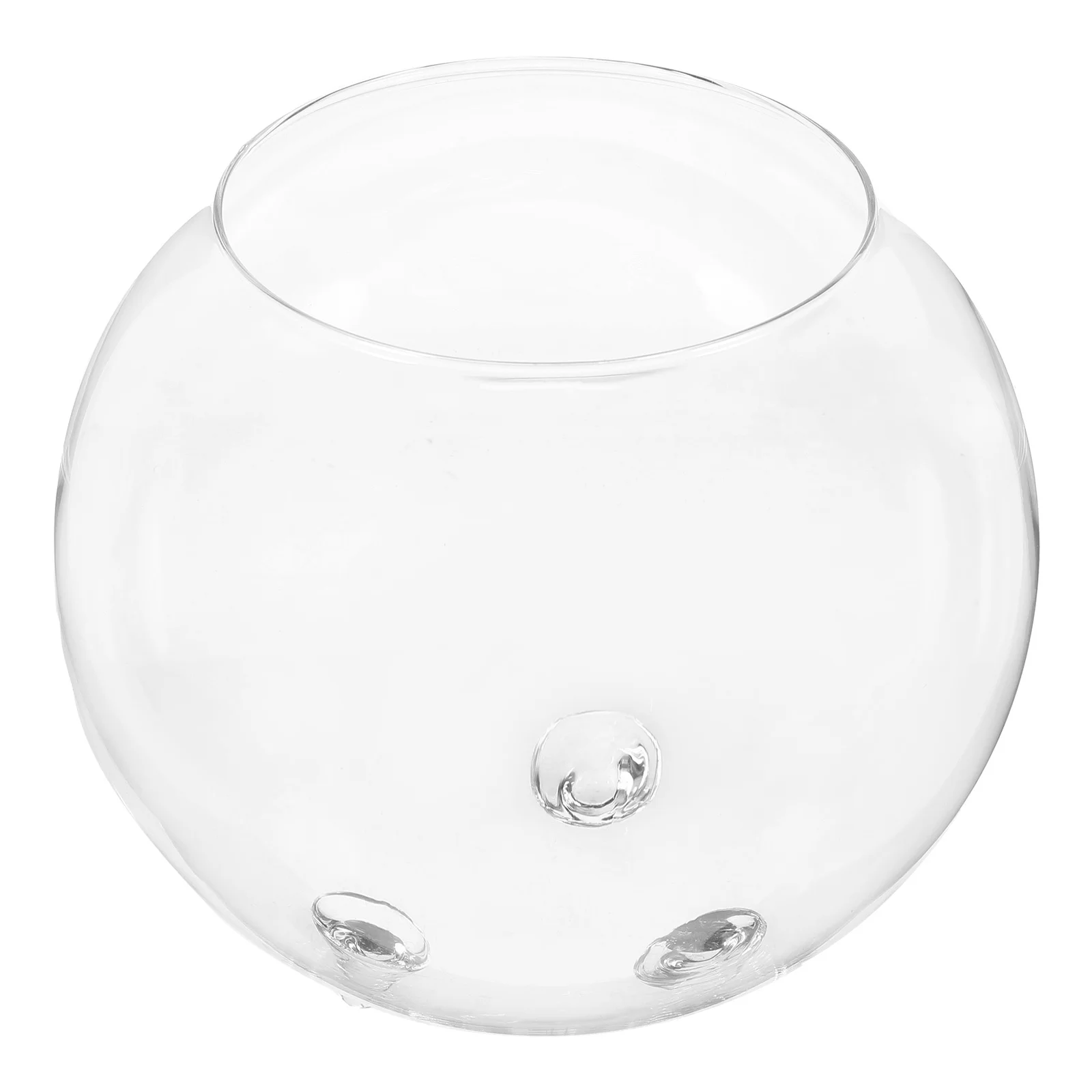 

Glass Vase for Home Decor Hydroponic Flower Arrangement Transparent Round Desktop Living Room Decoration Premium Quality