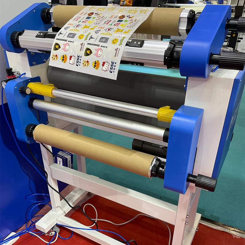 650mm Single Double Sides Hot and Cold Roll Laminator Sticker Label Laminating Machine