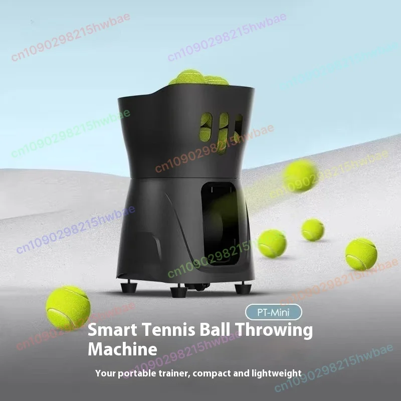 

Mini /Mini Pro Practice Ultra Light Indoor Tennis Toss Machine Trainer Ball Trainer Tennis Service Machine black/white