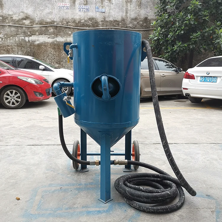 China Kast Nat Zandstralen Machine Blaster