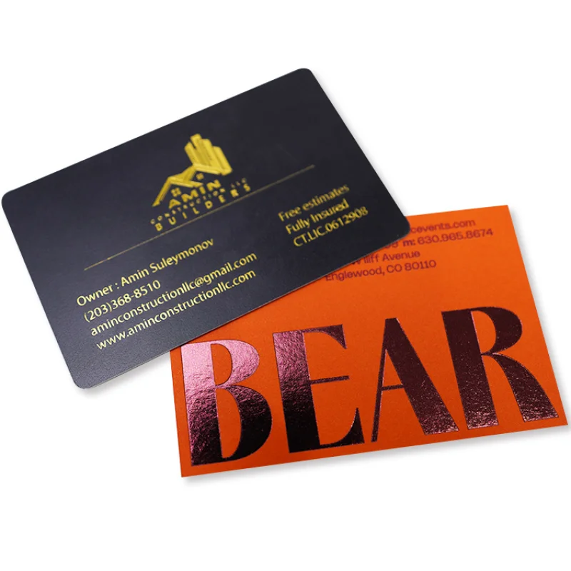 

20 0.Zhang.Custom.professional custom CMYK printing visiting card luxurious business cards name cards maker