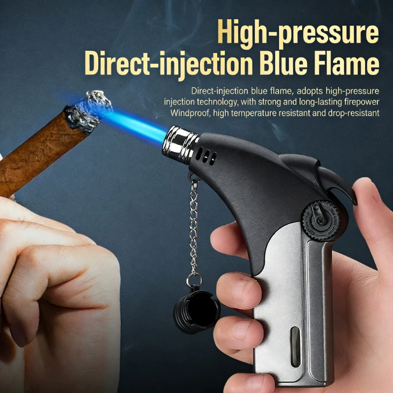 Factory Direct Sale Mini Jet Torch Lighter Portable Butane Gas Lighter for Cigar BBQ Outdoor Igniter