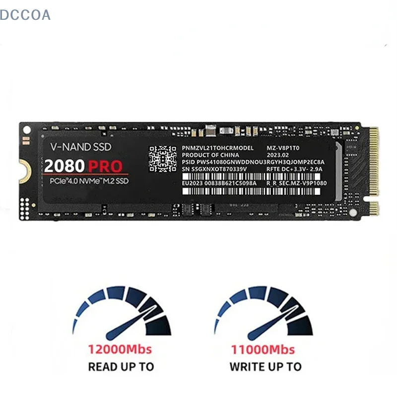 4TB Ssd Solid State 2080pro Hard Drive Naff M.2 Ssd Nvme PCIE 4.0
