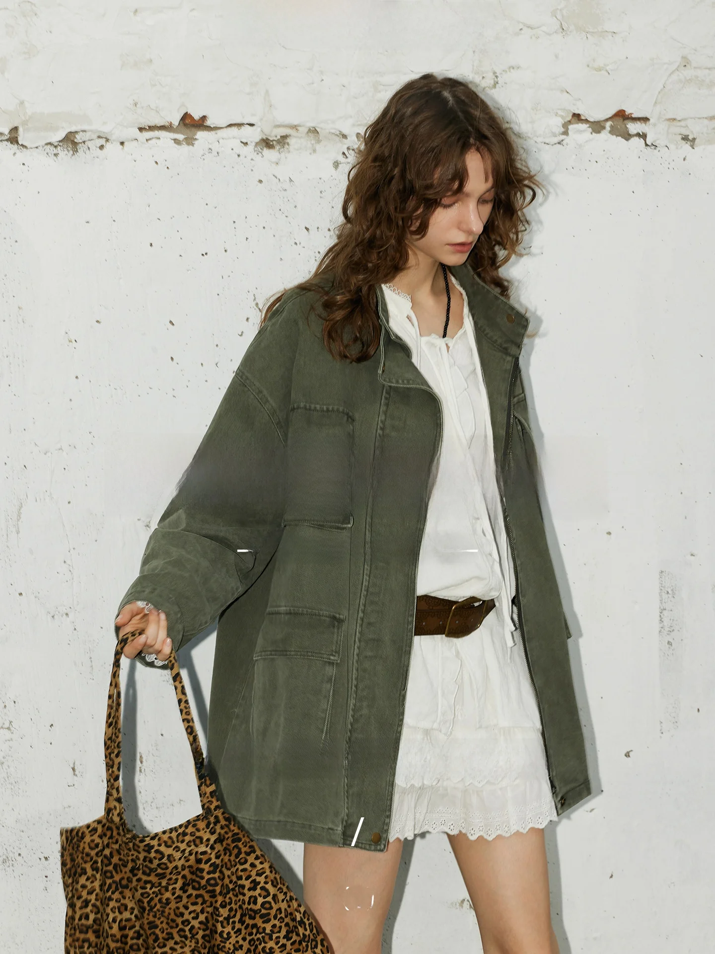 

BMLT Korean Sle Women's Jaet Autumn Winter Collection Spring Outerwear Long Sve Flip Collar Cotton Filled Daily Wear