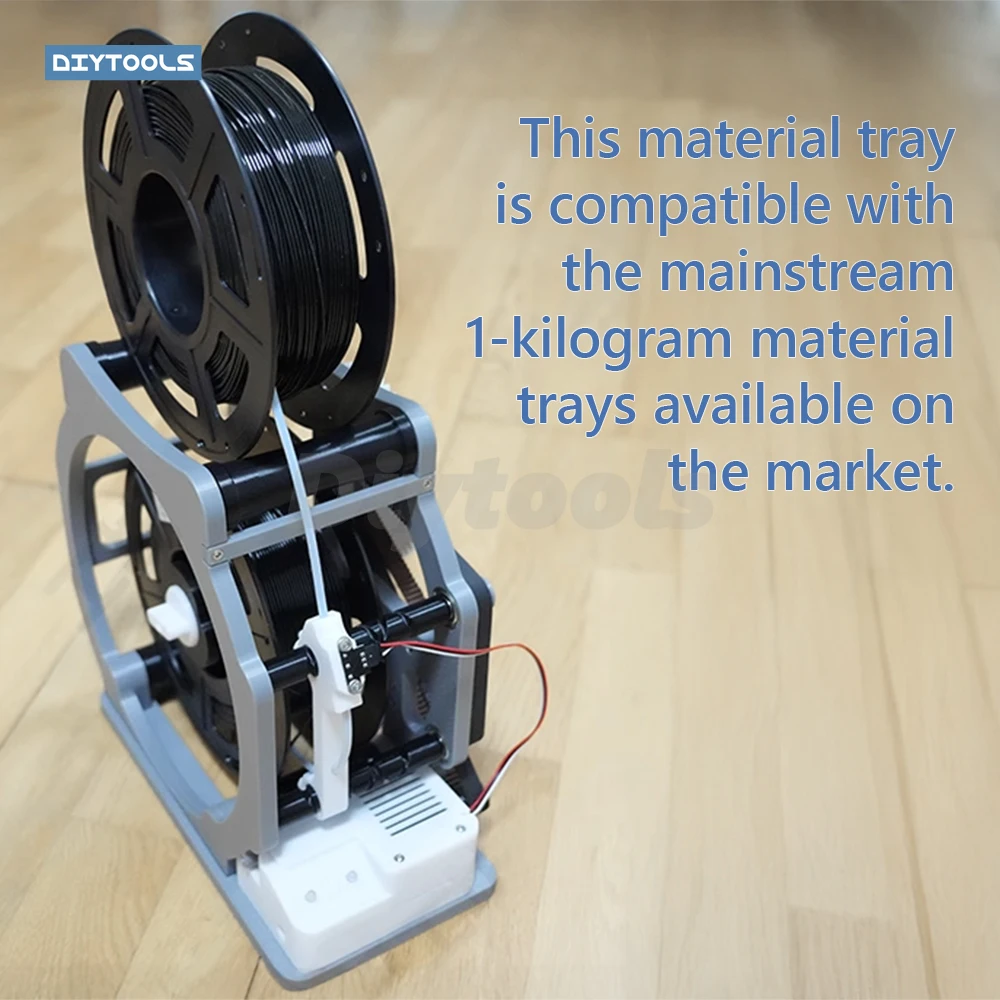 Smart Cable Reel Winder - 3D-Printed Electric/Hand-cranked Wire Winding Machine, PETG Filament Spool for Printing Consumables
