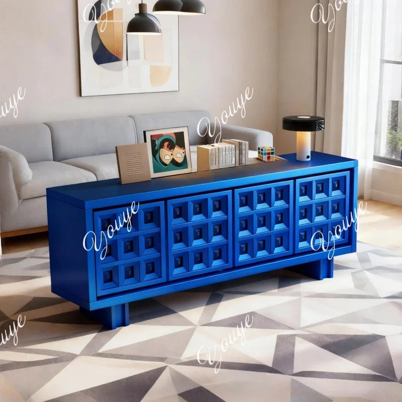 N63 Modern simple lacquered sideboard, solid wood entryway, living room storage