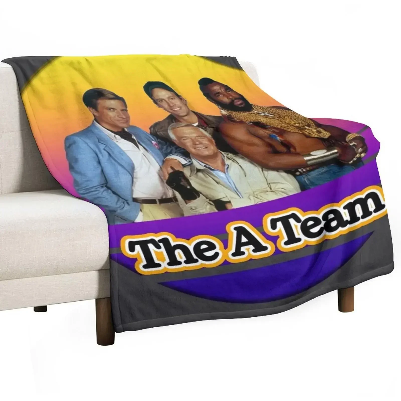 

Sunset A-team Throw Blanket funny gift for sofa Single Blankets