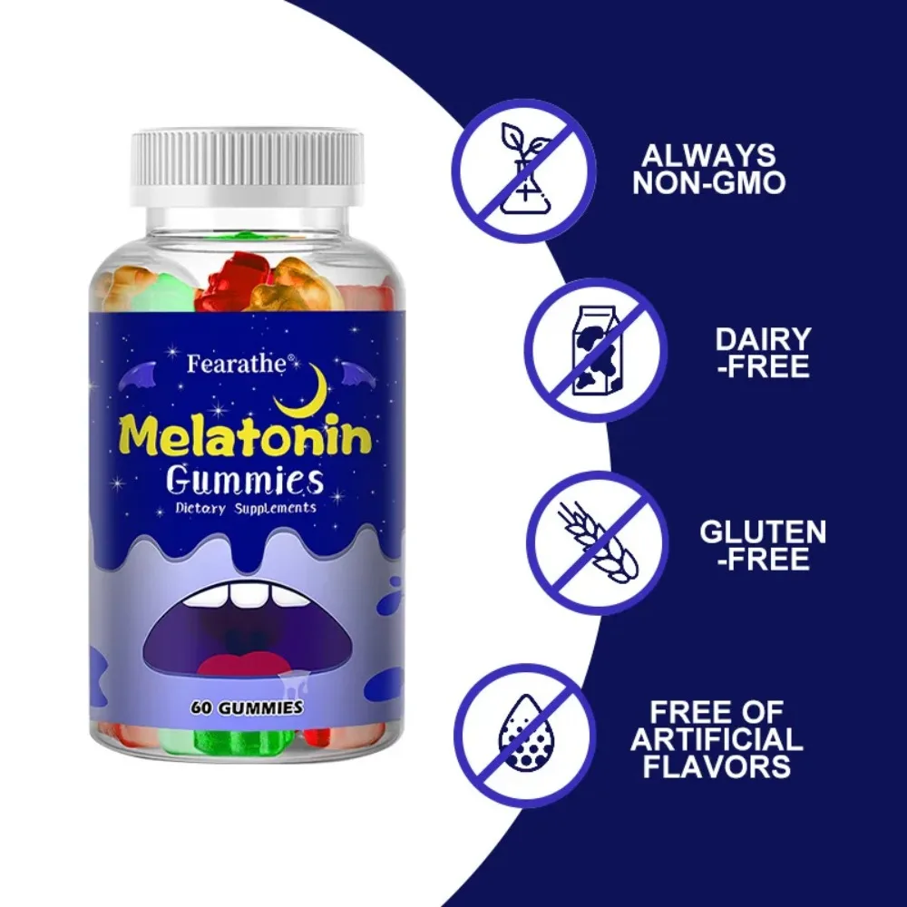 Melatonin Gummies 10 Mg - Fall Asleep Naturally, Fight Insomnia, Support Immunity, and Improve Rest Quality