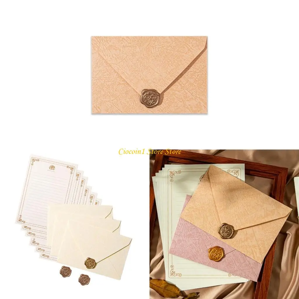 

A3PC старинная стационарная буква и конверты установили 6 подкладку.