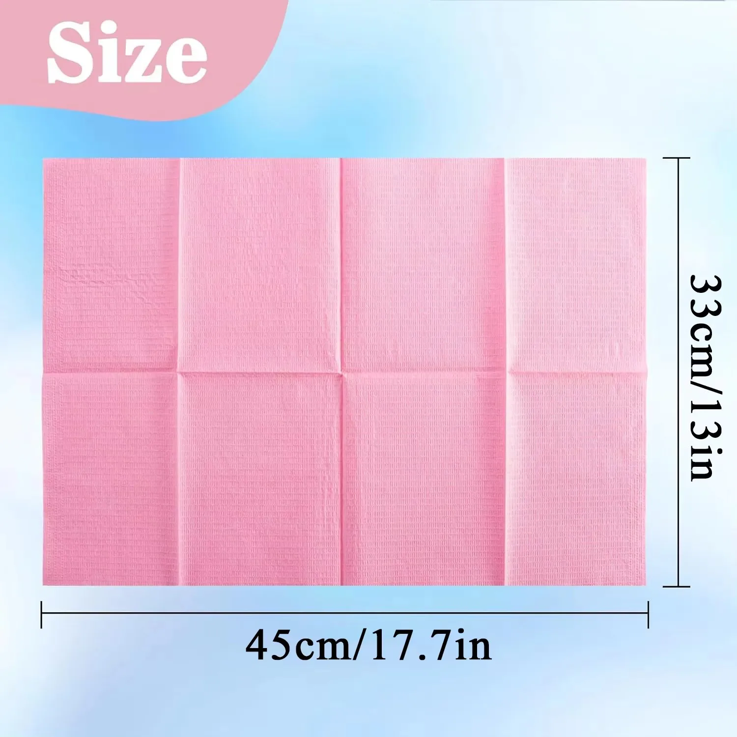 Disposable Dental Bibs Waterproof Tattoo Bibs Table Covers Absorbent Tray Covers for Dental Tattoo Shop Nail Salon PMU Piercing