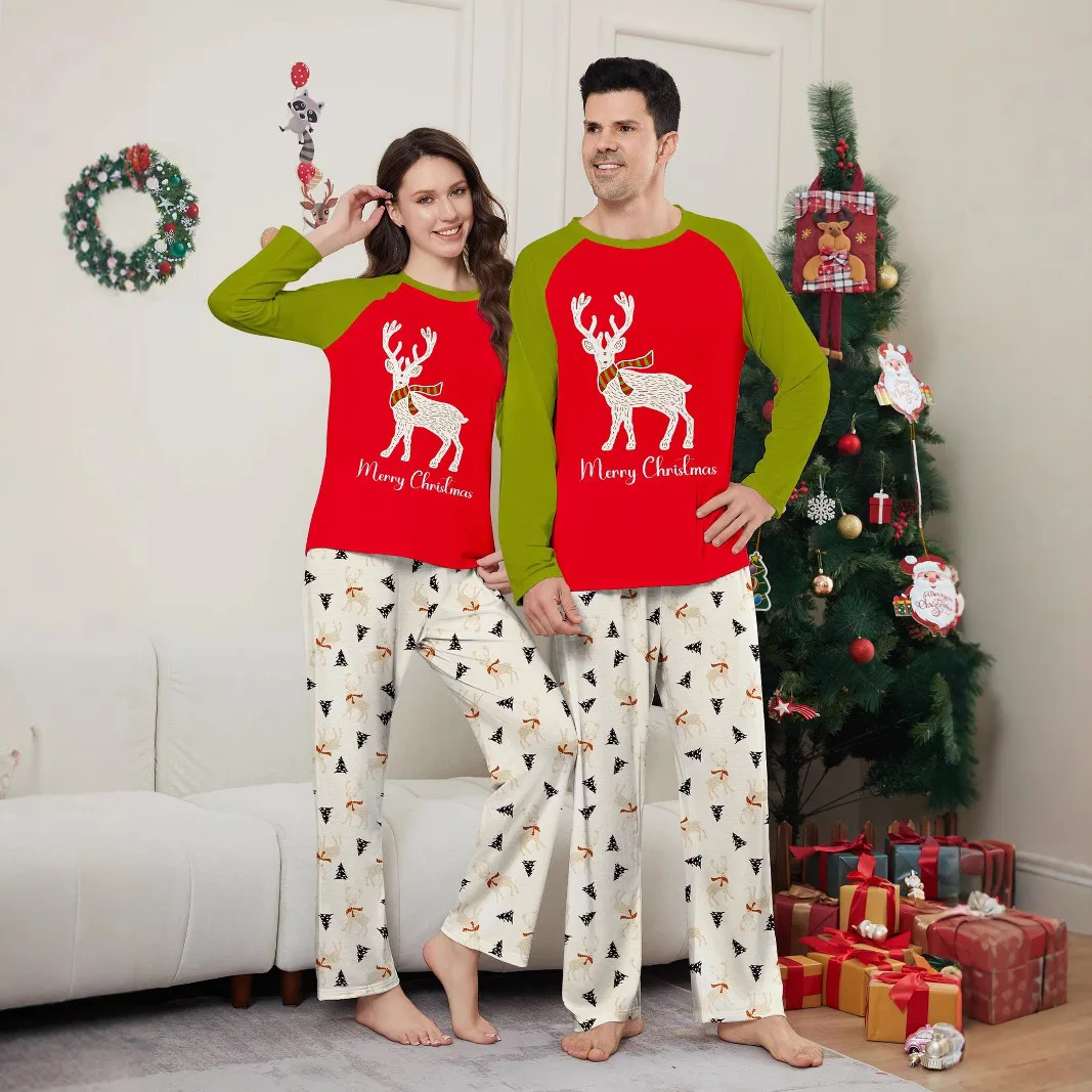 Family Matching Clothes Christmas Pajamas Mother Kids Baby Pyjamas Set Sleepwear Dad Mom And Daughter Son Outfits