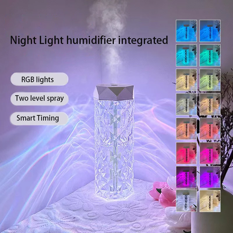 

USB Humidifier Multicolour Atmosphere Light multicolour Light Switching Bedroom Large Capacity Humidifier Aromatherapy Apparatus