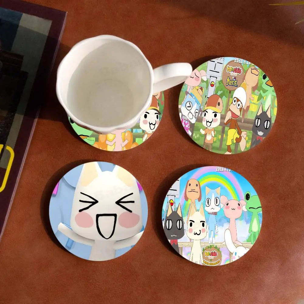 

Популярные деревянные подставки для напитков T-Totoro I-Inoue с термостойким покрытием и нескользящим основанием, идеальный вариант для подарка