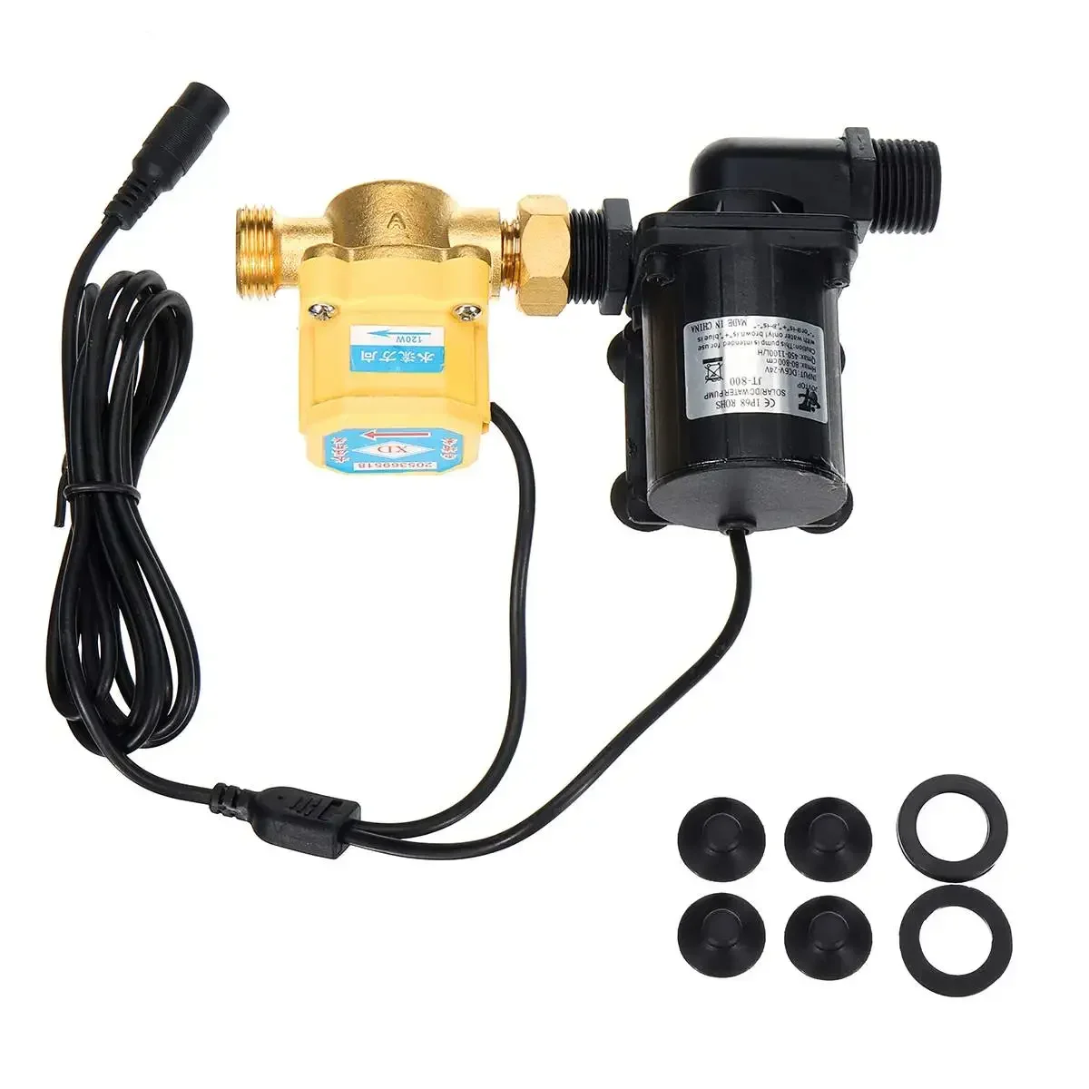 

Water Pump 1100L/H 24V DC Solar Brushless Motor Water Circulation Heater Shower Machine Booster Submersibles Pump Shaft Pump