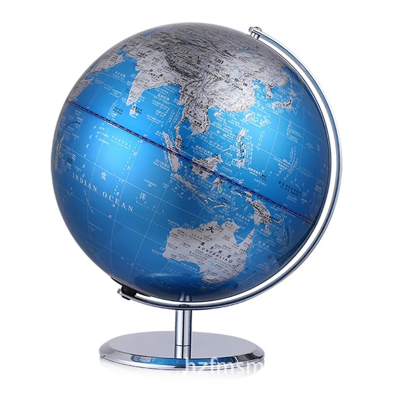 Fashion Premium Metal World Globe with 25cm High Definition 2017 Office Study Decoration Globo Terrestre