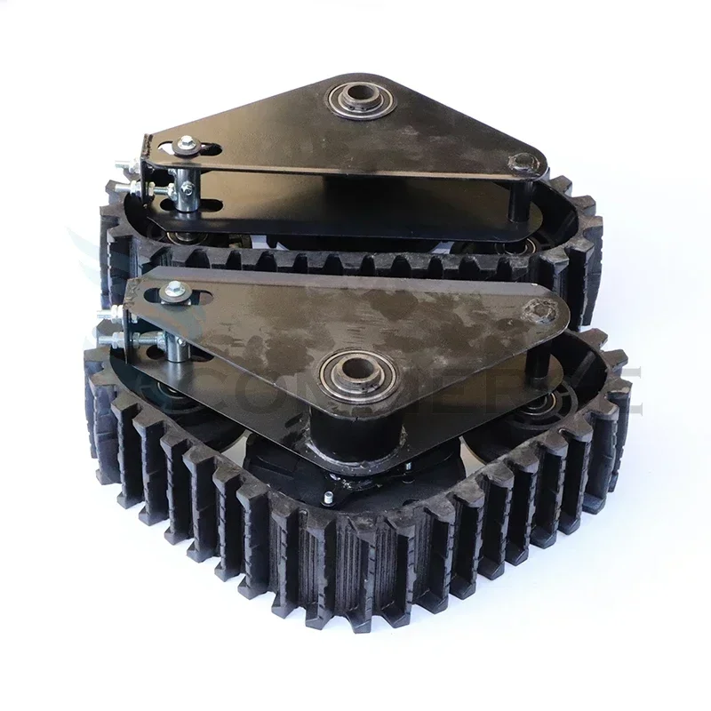 Rubber Track Wheels Sets for 50cc 250cc ATV UTV Buggy Snowmobile Quad Dirt Bike Electric Motorcycle Sand Snow Track System