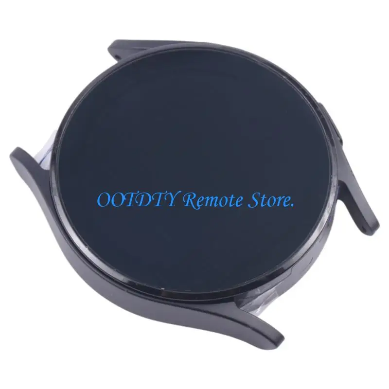 Round Watch Screen Repair Part for Watch4 40mm, LCD Touch Assembly with Frame, Black Replacement Unit for Daily Watch Service