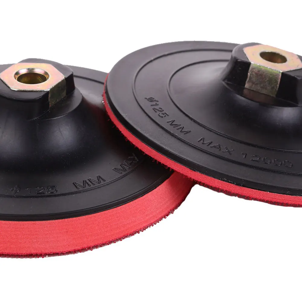 2 Buah Bantalan Pengamplas 125MM untuk Mesin Gerinda Sudut, Bantalan Penyangga Roda Poles untuk Mesin Gerinda, Aksesoris Perkakas Listrik