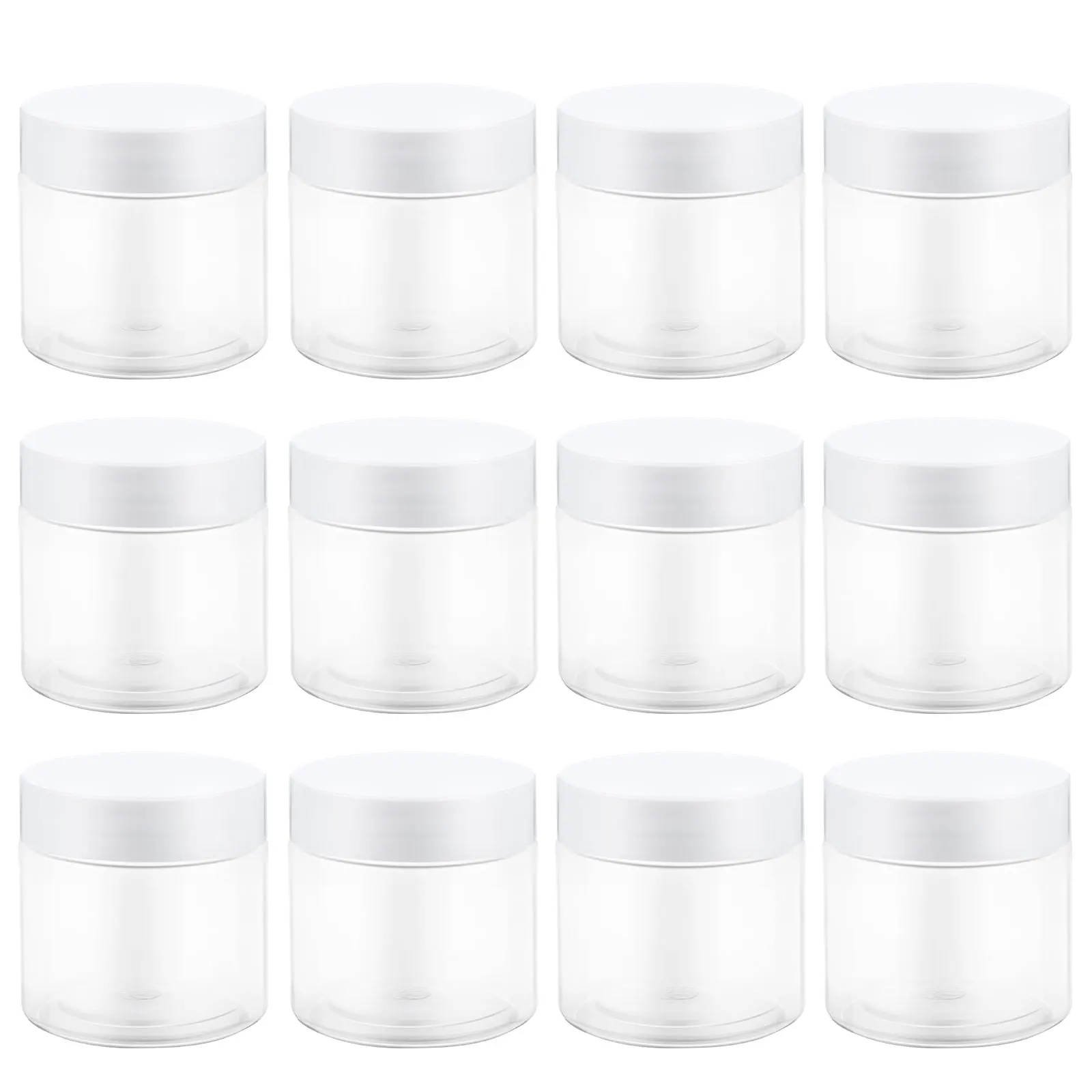 

12pcs Storage Tanks Beads Containers Refillable Jars Empty Bottles Durable Craft Household Non Leaking Sealed Lids Plastic