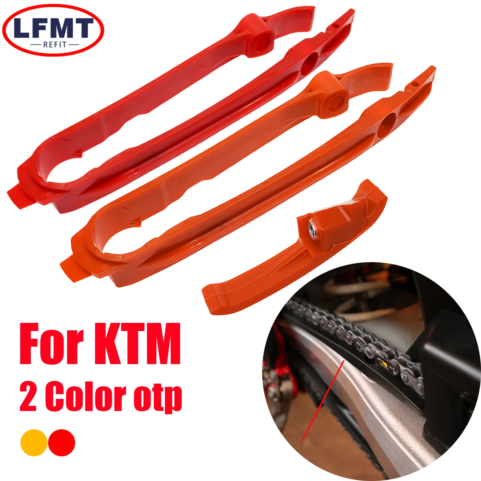 

2024 Motorcycle Accessories Chain Slider Guard Swingarm Guide For KTM SX XC EXC SXF XCF EXCF SIX DAYS CKD125 150 250 300 350-500