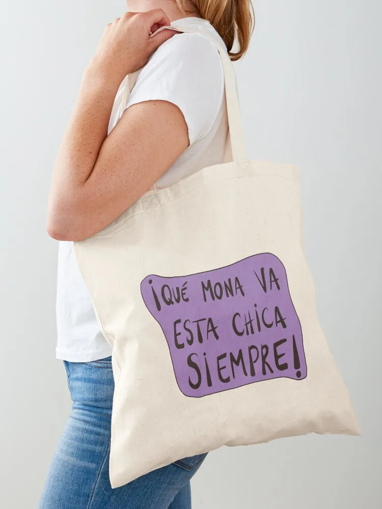 Can I say something ?, How cute is this girl always! Tote Bag Eco bag Women's bag custom tote Canvas Tote