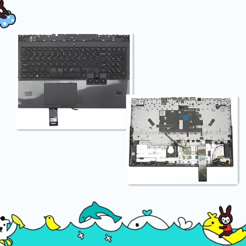 

5CB0Z26894 New For Legion 5-15IMH05H -15IMH05 -15ARH05H Palmrest w/ Backlit Keyboard