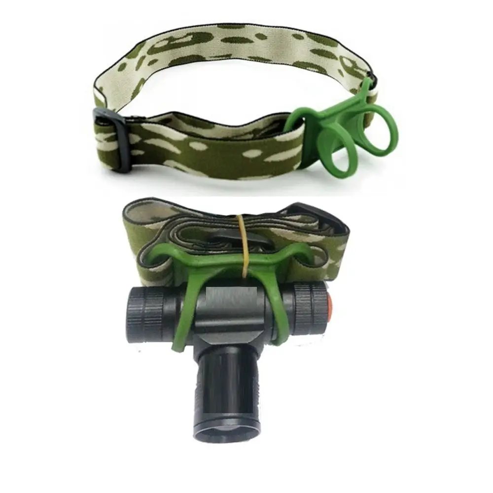 Silicone Headlamp Flashlight Holder 5 Colors Elastic Band Hands-Free Head Lamp 6.2*3.6*3cm/2.44*1.18\