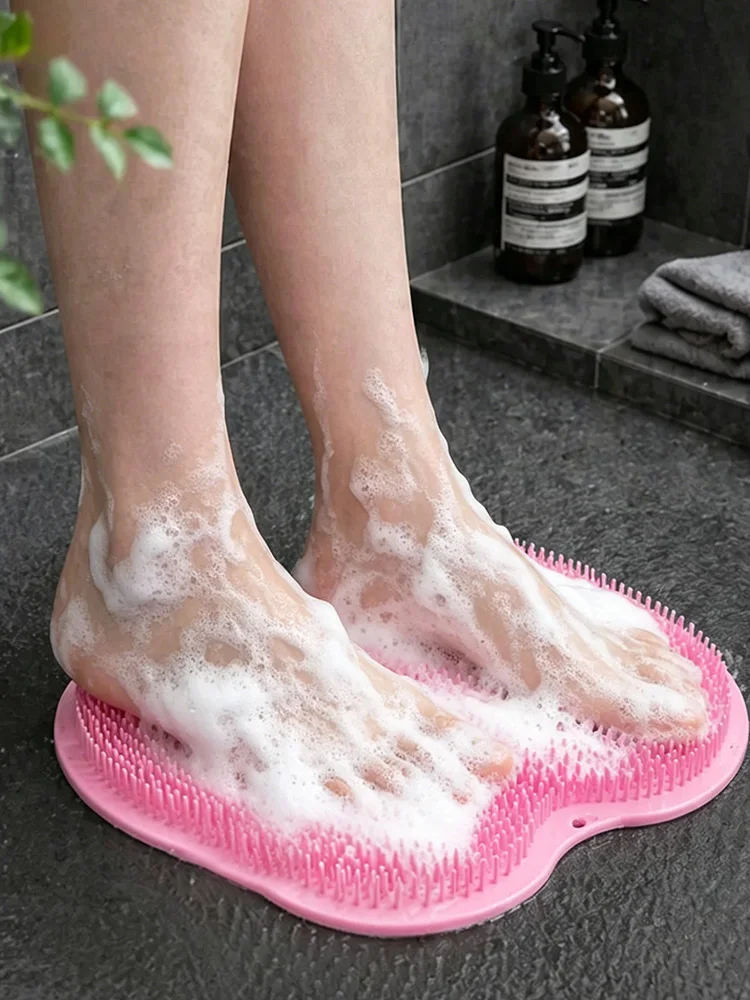

TPR Back Scrubber for shower and foot Anti-slip suction cup Deep cleansing effectively removes dirt 2026 Generation-2