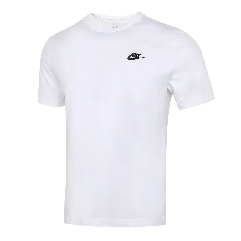 

Мужская спортивная одежда Nike с короткими рукавами, одежда для бега и фитнеса, повседневная однотонная хлопковая футболка с круглым вырезом и короткими рукавами Ar4999-101