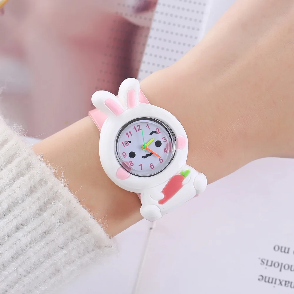 Cartoon Silicone Gift Watch for Boys and Girls Cute Colorful Lovely Kids Wristwatch Children Watches Clock