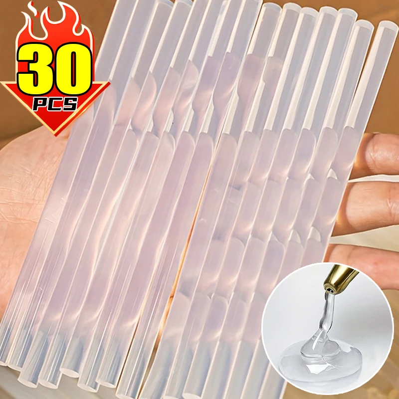 Bastoncini di colla a caldo trasparenti da 7 mm per pistola a caldo Pistola per colla elettrica Colla stick Adesivo generale Strumenti di riparazione artigianale fai-da-te