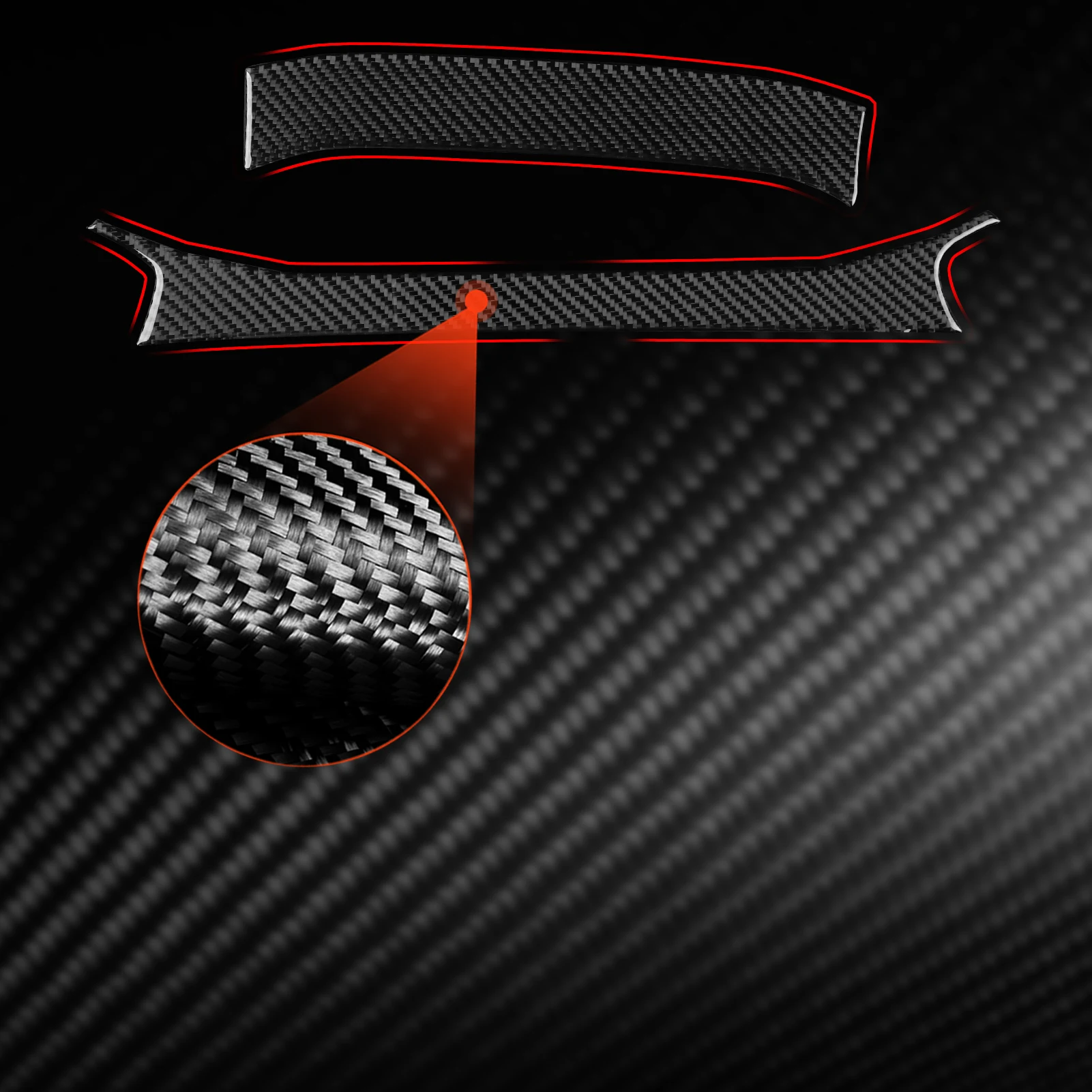 For Audi A3 8Y S3 2021-2025 Carbon Fiber speedometer instrument frame automobile Interior decoration Accessories trim sticker