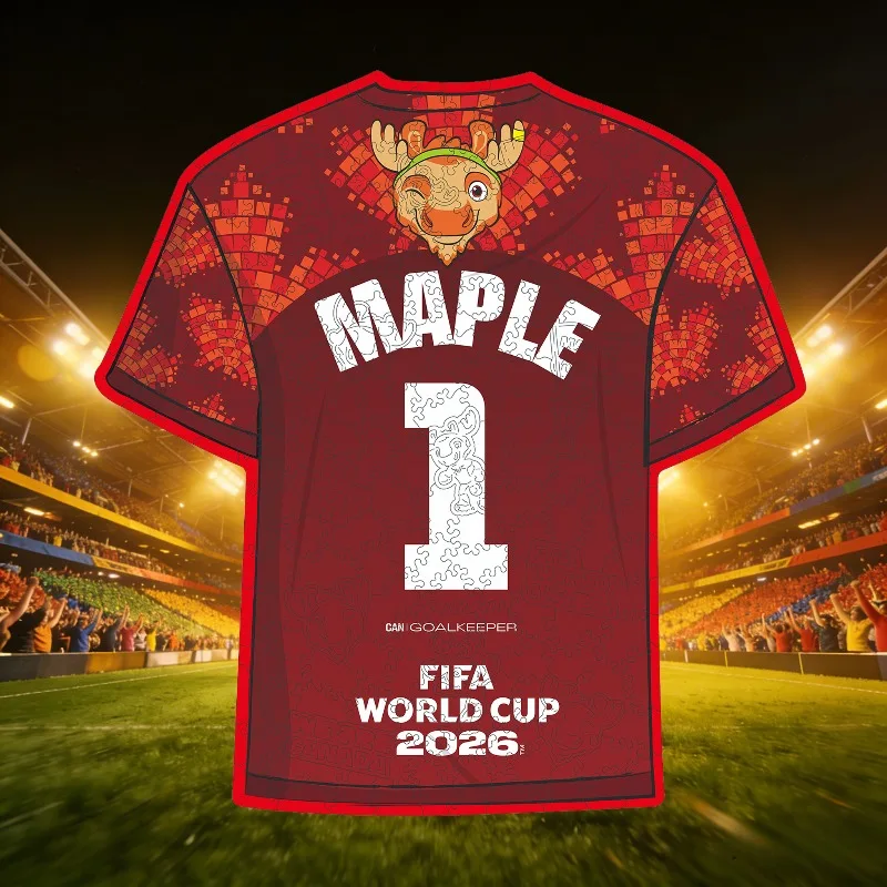 MAPLE Jersey FIFA World Cup Wooden Puzzles for Adults Handmade Art Jigsaw Collectible Ornament Ideal Gift for Family Friends
