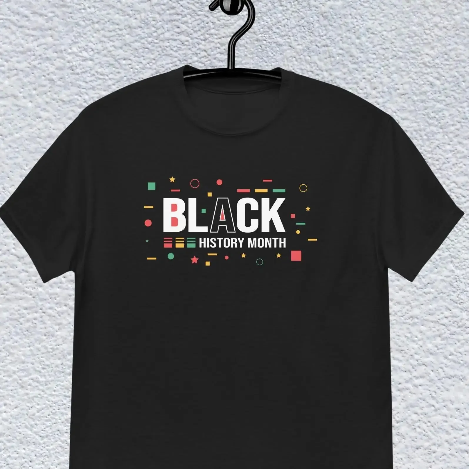 Black History Month Colourful Message in Pixelated Design Celebrating Legacy Culture and Strength T shirt