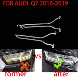 For Audi  Q7 2016-2019  DRL Car Aperture LED Headlight Guide Daytime Running Light Tube LED Light Bar White Light