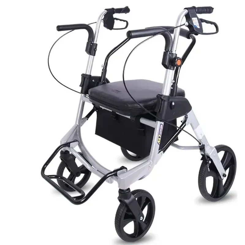 Chariot à Main Pliable observateur, Aide à la Marche à Quatre Roues