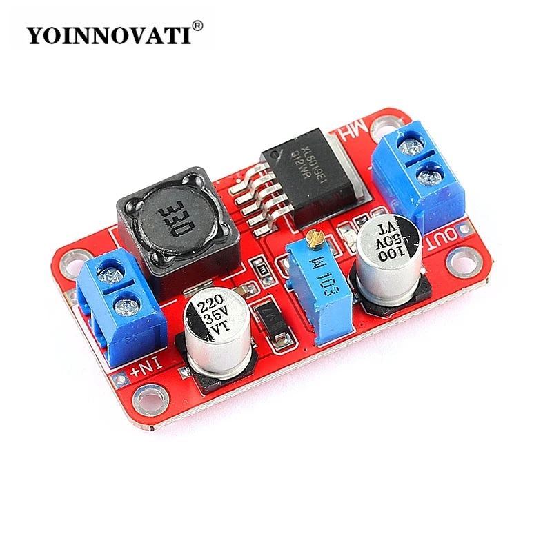 XL6019 5A DC-DC Boost Converter Module - 3.3V-35V Input to 5V/6V/9V/12V/24V Adjustable Step-Up Power Supply