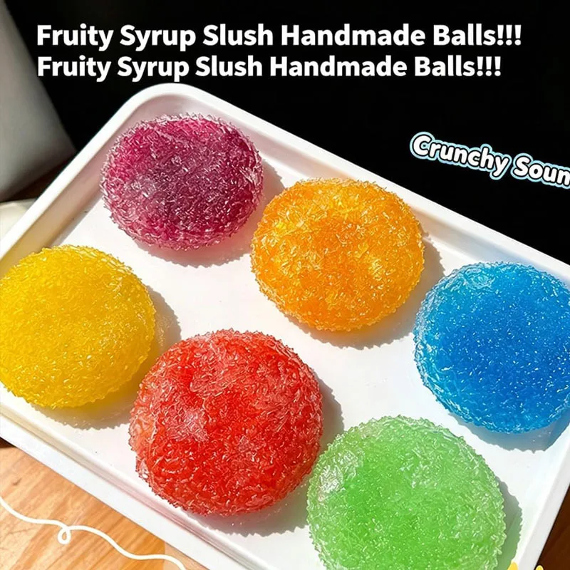 Slushy Bayberry Shapeable Stress Squeeze Ball Non‑Rebound Squishy Fidget Toy ASMR Rustling Sound Anti‑Stress Decompression Toy
